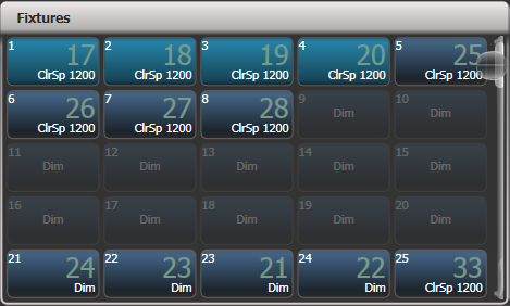Fixtures Window showing fixture order